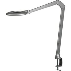 Luxo Ovelo Schreibtischlampe LED Grau Dimmbar Tischklemme