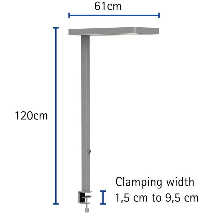 Maul Schreibtischlampe Mauljaval LED, Dimmbar, Silber, Mit Tischklemme 5 Maul Schreibtischlampe Mauljaval LED, Dimmbar, Silber, Mit Tischklemme – Bild 3