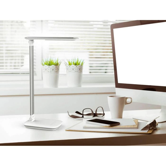 Maul Schreibtischlampe Mauljazzy LED, Dimmbar, USB, Standfuß, Weiß 4 Maul Schreibtischlampe Mauljazzy LED, Dimmbar, USB, Standfuß, Weiß – Bild 2
