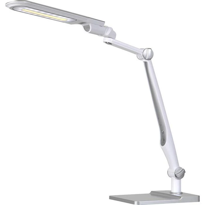 Hansa Schreibtischlampe LED Multiflex, Dimmbar, Silber, Standfuß Und Klemme 3 Hansa Schreibtischlampe LED Multiflex, Dimmbar, Silber, Standfuß Und Klemme