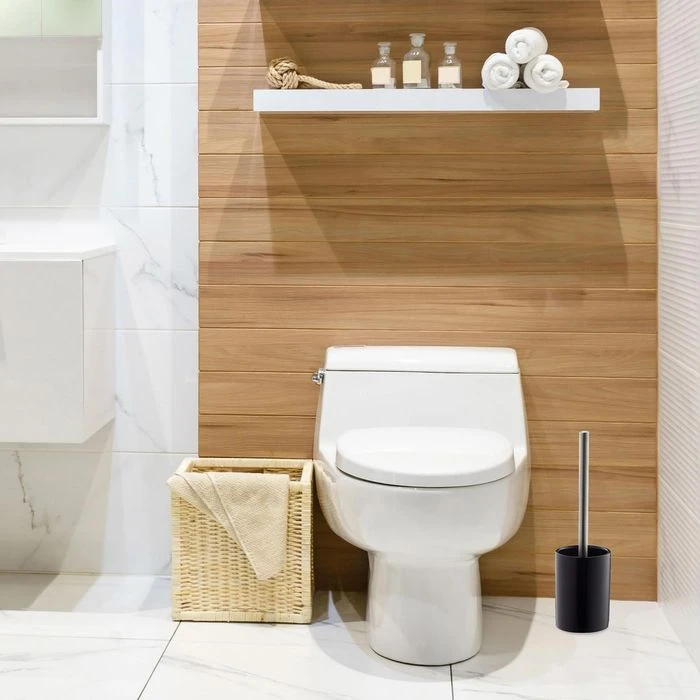 Relaxdays WC-Bürste Schwarz, Bürstenhalter Aus Keramik 4 Relaxdays WC-Bürste Schwarz, Bürstenhalter Aus Keramik – Bild 2