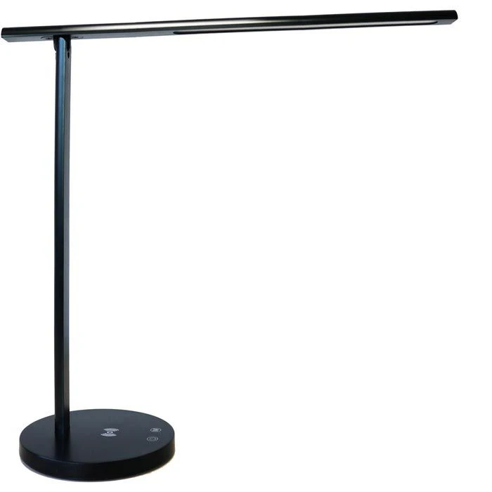 Unilux Schreibtischlampe Diva Schwarz, Dimmbar, USB, Qi-Ladegerät, Mit Standfuß 3 Unilux Schreibtischlampe Diva Schwarz, Dimmbar, USB, Qi-Ladegerät, Mit Standfuß