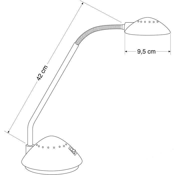 Alco 954 Arc II Schreibtischlampe Schwarz 4 Alco 954 Arc II Schreibtischlampe Schwarz – Bild 2