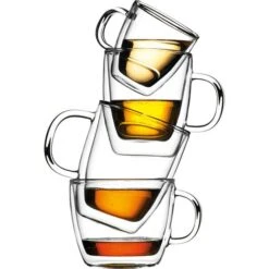 Bodum Kaffeegläser Bistro Caffe Latte 10608-10, Doppelwandig, Mit Henkel, 450ml, 2 Stück -Maul Shop 0ed946f6d4a0a5c09e38a182bf61ba8e288920d6 kaffeeglaeser bodum bistro caffe latte 10608 10