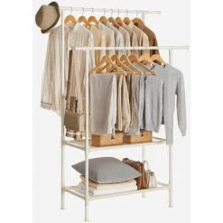 Songmics Garderobenständer RDR02WT, Bis 70 Kg, Mit 2 Kleiderstangen Und 2 Ablagen, Metall, Weiß 17 Songmics Garderobenständer RDR02WT, Bis 70 Kg, Mit 2 Kleiderstangen Und 2 Ablagen, Metall, Weiß -Maul Shop 0f69fb2fd13ed880a926f4739326cc9199db9d2b garderobenstaender songmics rdr02wt bis 70 kg