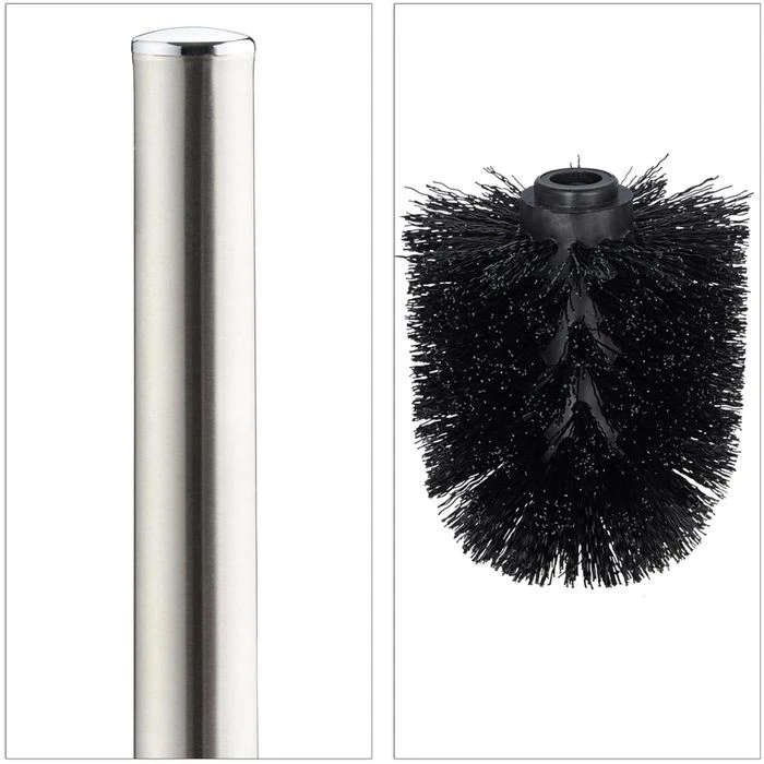 Relaxdays WC-Bürste Schwarz, Bürstenhalter Aus Keramik 6 Relaxdays WC-Bürste Schwarz, Bürstenhalter Aus Keramik – Bild 4