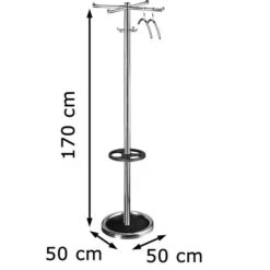 Kerkmann Garderobenständer Roma, 6229, Mit 8 Haken, Metall, Silber 11 Kerkmann Garderobenständer Roma, 6229, Mit 8 Haken, Metall, Silber -Maul Shop 130f833c2aa8da1c5dac9761322933c1ea6202cc garderobenstaender kerkmann roma 6229