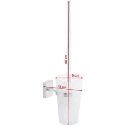 Tesa WC-Bürste Klaam, Weiß / Chrom, Bürstenhalter Aus Glas, Zur Wandmontage -Maul Shop 13960992bf060a4aeab8dab61afbe87977cb3b3f wc buerste tesa klaam weiss chrom