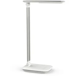 Maul Schreibtischlampe Mauljazzy LED, Dimmbar, USB, Standfuß, Weiß