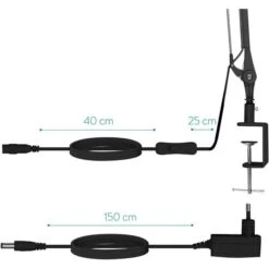 Navaris Schreibtischlampe LED, Tischklemme, Dimmbar, Schwarz 14 Navaris Schreibtischlampe LED, Tischklemme, Dimmbar, Schwarz -Maul Shop 1b731992347a966b37b1f21037c5d9ef3befeac9 schreibtischlampe navaris led