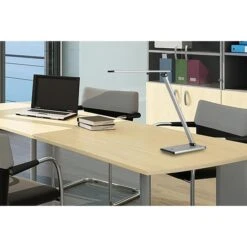 Unilux Schreibtischlampe Terra LED, Dimmbar, Silber, Mit Standfuß -Maul Shop 1f261e80282d32cbecbcf639bb036f514854c484 schreibtischlampe unilux terra led