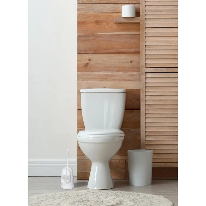 Wenko WC-Bürste Standard, Weiß, Bürstenhalter Aus Kunststoff, Mit Randreiniger 4 Wenko WC-Bürste Standard, Weiß, Bürstenhalter Aus Kunststoff, Mit Randreiniger – Bild 2