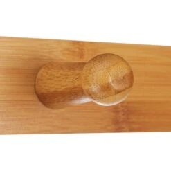 Relaxdays Garderobenständer 10024984, Mit 2 Ablagen & 4 Haken, Bambus, Natur / Weiß -Maul Shop 2398d422b3e82070160cf1afb68389d35416c2c2 garderobenstaender relaxdays 10024984