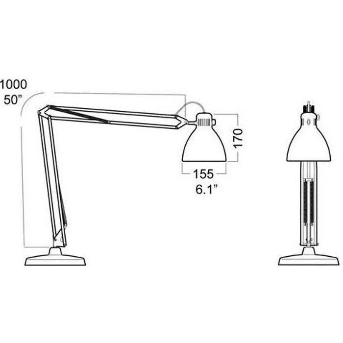 Luxo L-1 Schreibtischlampe Schwarz Tischklemme 5 Luxo L-1 Schreibtischlampe Schwarz Tischklemme – Bild 3