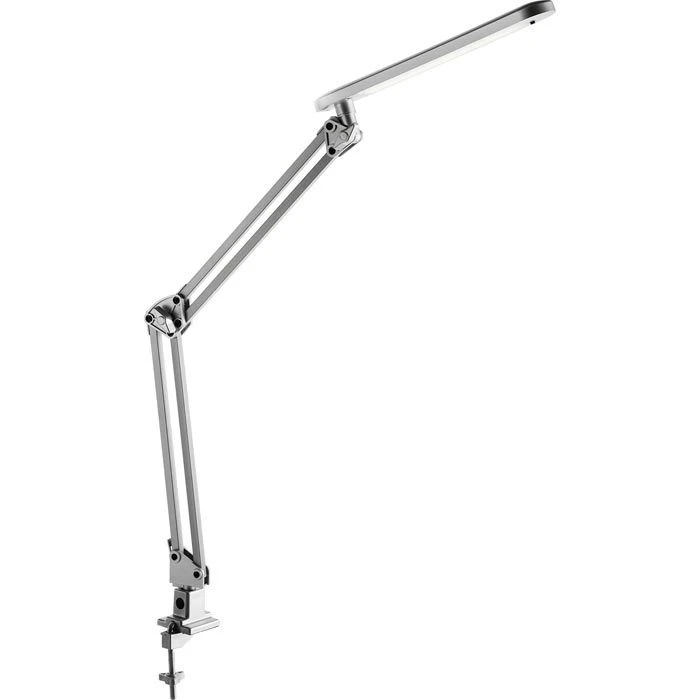 Alco Schreibtischlampe 962 LED, Silber, Mit Tischklemme 4 Alco Schreibtischlampe 962 LED, Silber, Mit Tischklemme – Bild 2