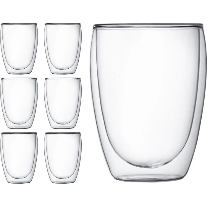 Bodum Kaffeegläser Pavina 4559-10-12, Doppelwandig, 350ml, 6 Stück 3 Bodum Kaffeegläser Pavina 4559-10-12, Doppelwandig, 350ml, 6 Stück