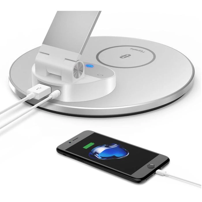 TaoTronics Schreibtischlampe TT-DL069 LED, Dimmbar, USB, Qi-Ladegerät, Standfuß 7 TaoTronics Schreibtischlampe TT-DL069 LED, Dimmbar, USB, Qi-Ladegerät, Standfuß – Bild 5