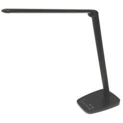 Unilux Schreibtischlampe Twistled LED, Dimmbar, USB, Lichtsensor, Mit Standfuß