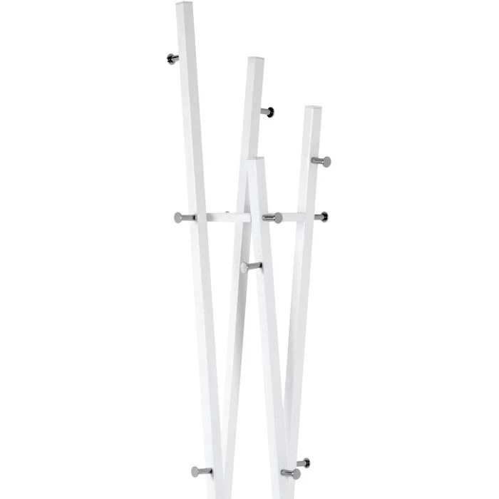 Haku-Möbel Garderobenständer 20307, Mit 12 Haken, Metall, Weiß 5 Haku-Möbel Garderobenständer 20307, Mit 12 Haken, Metall, Weiß – Bild 3