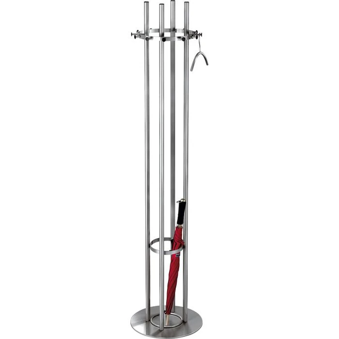 Kerkmann Garderobenständer Aristo, 6045, Mit 12 Haken, Edelstahl, Silber 3 Kerkmann Garderobenständer Aristo, 6045, Mit 12 Haken, Edelstahl, Silber