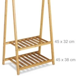 Relaxdays Garderobenständer 10020270, Mit 2 Ablagen, Bambus, Natur 12 Relaxdays Garderobenständer 10020270, Mit 2 Ablagen, Bambus, Natur -Maul Shop 497b88dd34291f49dd13e16939f46a83804458d4 garderobenstaender relaxdays 10020270