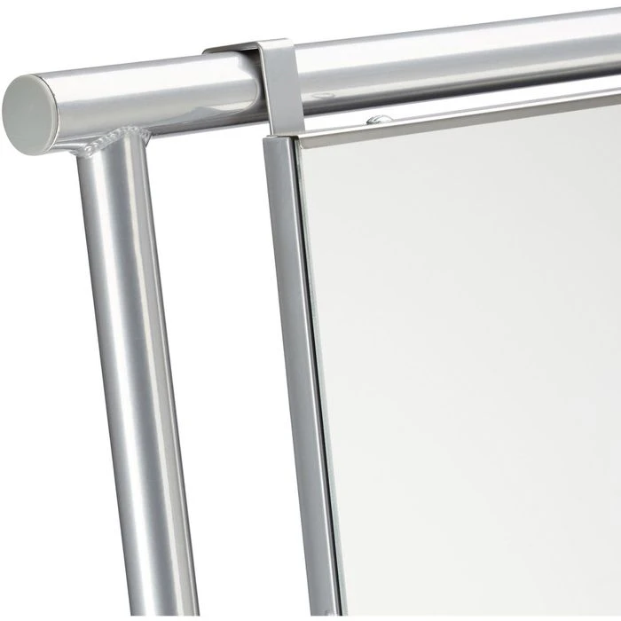 Relaxdays Garderobenständer 10022580, Mit Ablage & Spiegel, Metall, Silber 8 Relaxdays Garderobenständer 10022580, Mit Ablage & Spiegel, Metall, Silber – Bild 6