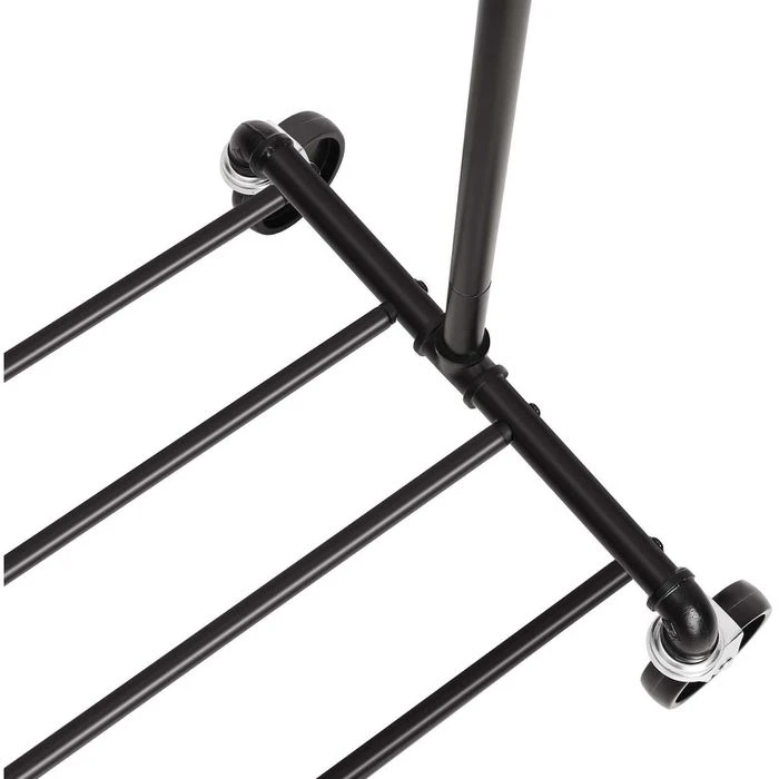 Songmics Garderobenständer HSR61BK, Bis 90 Kg, Mit Rollen, Metall, Schwarz 9 Songmics Garderobenständer HSR61BK, Bis 90 Kg, Mit Rollen, Metall, Schwarz – Bild 7