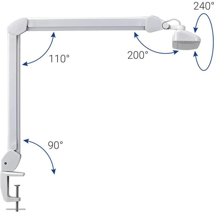 Maul Schreibtischlampe Maulintro LED, Dimmbar, Weiß, Mit Tischklemme 5 Maul Schreibtischlampe Maulintro LED, Dimmbar, Weiß, Mit Tischklemme – Bild 3
