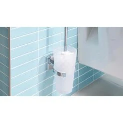 Tesa WC-Bürste Klaam, Weiß / Chrom, Bürstenhalter Aus Glas, Zur Wandmontage -Maul Shop 5138f43965c99948d40ea6ade928ef9ebff90347 wc buerste tesa klaam weiss chrom