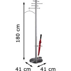 Kerkmann Garderobenständer Arte, 6871, Mit 8 Haken, Edelstahl, Silber 11 Kerkmann Garderobenständer Arte, 6871, Mit 8 Haken, Edelstahl, Silber -Maul Shop 51fd980c07971b76a3bbe5fe3a159ee0faba5477 garderobenstaender kerkmann arte 6871