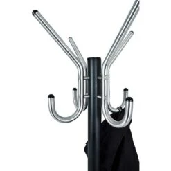 Haku-Möbel Garderobenständer 88599, Mit 8 Haken, Metall, Schwarz -Maul Shop 53b79e1f8d5796f7a12b2b6f9a5e4d7b09df46ee garderobenstaender haku moebel 88599
