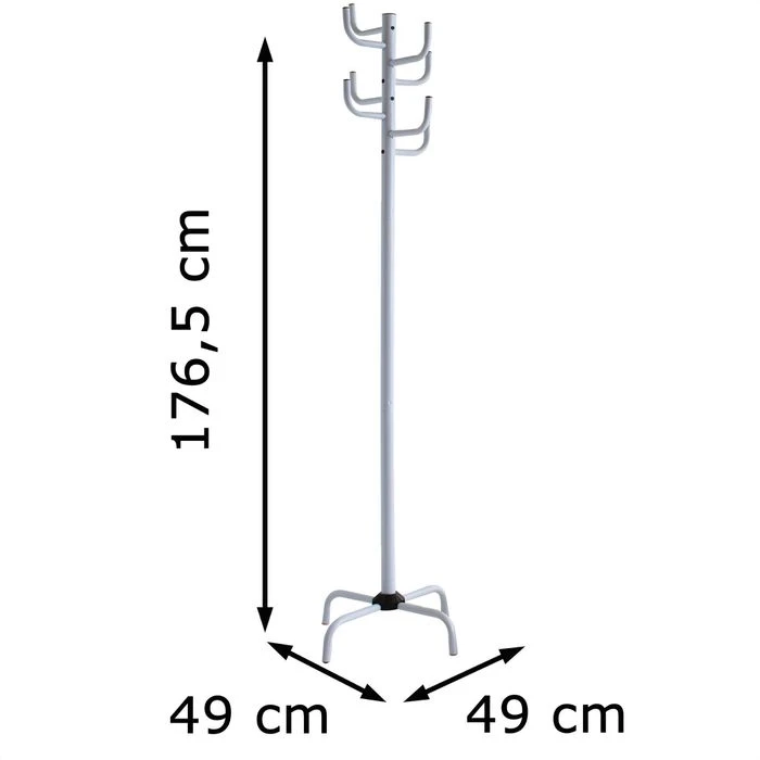 Idimex Garderobenständer Kaktus, 18200, Mit 8 Haken, Metall, Weiß 7 Idimex Garderobenständer Kaktus, 18200, Mit 8 Haken, Metall, Weiß – Bild 5