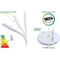InLine Schreibtischlampe SmartHome Schwarz LED, Dimmbar, USB, QI-Ladegerät, App-fähig, Standfuß 13 InLine Schreibtischlampe SmartHome Schwarz LED, Dimmbar, USB, QI-Ladegerät, App-fähig, Standfuß -Maul Shop 570257b23f4d15ba5d0cdcaa0e4013308bbbdfcf schreibtischlampe inline smarthome led schwarz