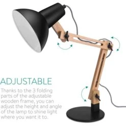 Navaris Schreibtischlampe E27, Tischklemme, Holz 13 Navaris Schreibtischlampe E27, Tischklemme, Holz -Maul Shop 583a0359770da50e7ab3ebe33ff8de2cbe073ca8 schreibtischlampe navaris e27