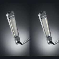 Hansa Schreibtischlampe LED Smart Silber, Dimmbar, USB, QI-Ladegerät, Mit Standfuß -Maul Shop 5a80670021f8f84216d47e556706ad57680c5ae3 schreibtischlampe hansa led smart