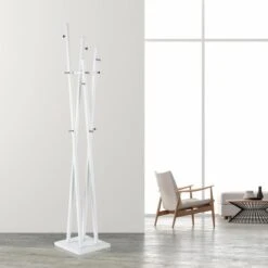 Haku-Möbel Garderobenständer 20307, Mit 12 Haken, Metall, Weiß 8 Haku-Möbel Garderobenständer 20307, Mit 12 Haken, Metall, Weiß -Maul Shop 64544035a1e9b3ba0b052330f77066fc58f48fc9 garderobenstaender haku moebel 20307