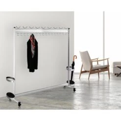 Kerkmann Garderobenständer Multiline, 6758, Mit Rollen, Metall, Silber 8 Kerkmann Garderobenständer Multiline, 6758, Mit Rollen, Metall, Silber -Maul Shop 6c60cbbb4c74ece21799402832cfbee00934166b garderobenstaender kerkmann multiline 6758