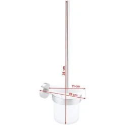 Tesa WC-Bürste Moon, Weiß / Edelstahloptik, Bürstenhalter Aus Glas, Zur Wandmontage 11 Tesa WC-Bürste Moon, Weiß / Edelstahloptik, Bürstenhalter Aus Glas, Zur Wandmontage -Maul Shop 6d1a06736b6be36418f6b74a413f586c77c1310c wc buerste tesa moon weiss edelstahloptik