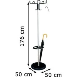 Kerkmann Garderobenständer Prima, 6710, Mit 15 Haken, Metall, Silber / Schwarz 11 Kerkmann Garderobenständer Prima, 6710, Mit 15 Haken, Metall, Silber / Schwarz -Maul Shop 700345054c4ca4ae3e3675a2c265bcfdf5aee4c9 garderobenstaender kerkmann prima 6710