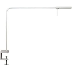 Luxo Schreibtischlampe Ninety LED, Dimmbar, Weiß, Mit Tischklemme
