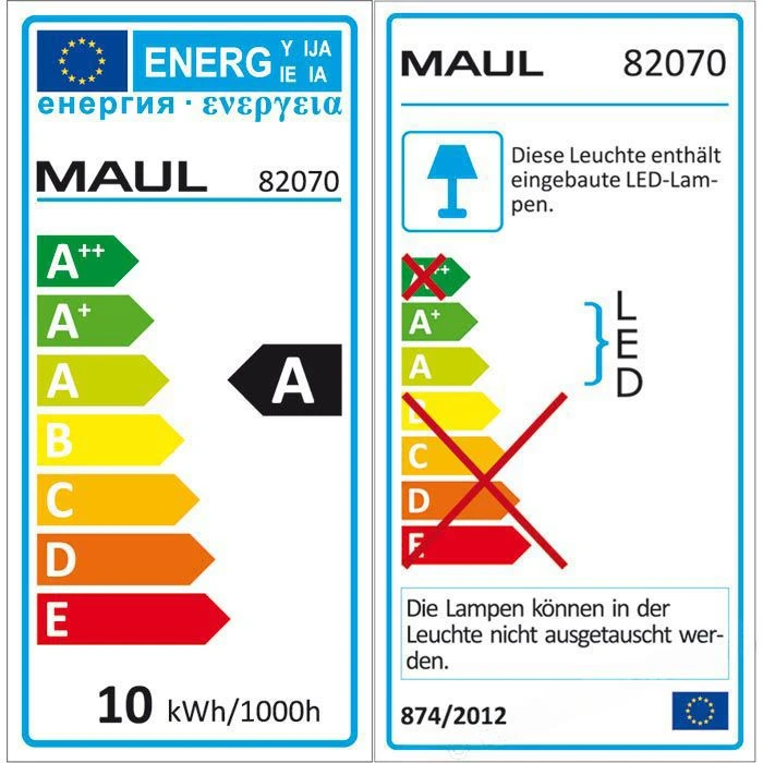 Maul Schreibtischlampe Maulprimus LED Colour Vario, Dimmbar, Silber, Mit Standfuß 7 Maul Schreibtischlampe Maulprimus LED Colour Vario, Dimmbar, Silber, Mit Standfuß – Bild 5
