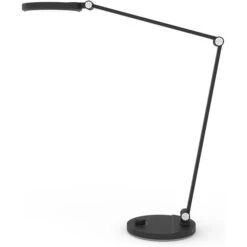 FeinTech Schreibtischlampe LTL00121 LED, Dimmbar, Standfuß, Schwarz