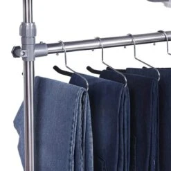 Songmics Garderobenständer LLR401, Mit Rollen, Ausziehbar, Metall, Silber / Grau -Maul Shop 74e955e9378d5cc7a3ea9c2d9df284d1e113066d garderobenstaender songmics llr401