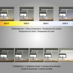 FeinTech Schreibtischlampe LTL00310, Dimmbar, Tischklemme -Maul Shop 75bd1b4340d3857177dbd42c16a557a3b49eff9d schreibtischlampe feintech ltl00310