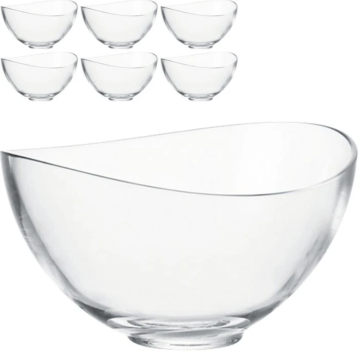 Leonardo Müslischale Loop 043362, 15cm, Glas, Transparent, Set, 6 Stück 3 Leonardo Müslischale Loop 043362, 15cm, Glas, Transparent, Set, 6 Stück