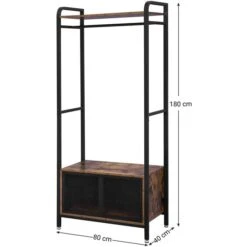 Vasagle Garderobenständer XHSR22BX, Vintage, Mit Schuhablage, Metall / Holz, Schwarz / Braun 11 Vasagle Garderobenständer XHSR22BX, Vintage, Mit Schuhablage, Metall / Holz, Schwarz / Braun -Maul Shop 78bc731f2182e0d823ea394e3a497a4bb83ee34b garderobenstaender vasagle xhsr22bx vintage