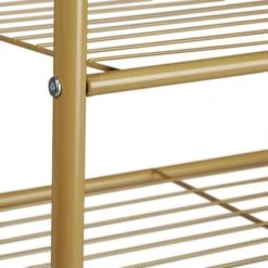 Relaxdays Garderobenständer Sandra, 10020565, Mit 2 Ablagen & 4 Haken, Metall, Hellbraun -Maul Shop 7d0820a7c9bd68186da8b9ff016bab53b7c51088 garderobenstaender relaxdays sandra 10020565