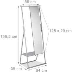 Relaxdays Garderobenständer 10022580, Mit Ablage & Spiegel, Metall, Silber 17 Relaxdays Garderobenständer 10022580, Mit Ablage & Spiegel, Metall, Silber -Maul Shop 7d15a5860222172f789d6c98f3c4962c4cc8784d garderobenstaender relaxdays 10022580