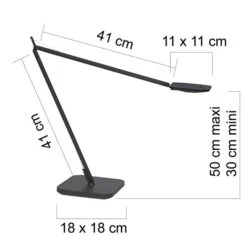 Unilux Schreibtischlampe Magic LED, Dimmbar, Schwarz, Mit Standfuß -Maul Shop 7d27e2fa305d1b6ce08bc4a714c1cdf4cd960a37 schreibtischlampe unilux magic led