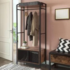 Vasagle Garderobenständer XHSR22BX, Vintage, Mit Schuhablage, Metall / Holz, Schwarz / Braun 8 Vasagle Garderobenständer XHSR22BX, Vintage, Mit Schuhablage, Metall / Holz, Schwarz / Braun -Maul Shop 7e229f9b48747a3f63c4b8c0c2fb76dc281638c2 garderobenstaender vasagle xhsr22bx vintage